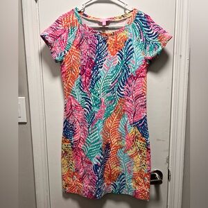 Lilly Pulitzer Multicolor Leaf Print Mini Dress